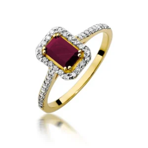 inel aur cu rubin 0.80ct