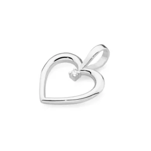 pandantiv inima aur 14k cu diamant 0 005 ct 6908831