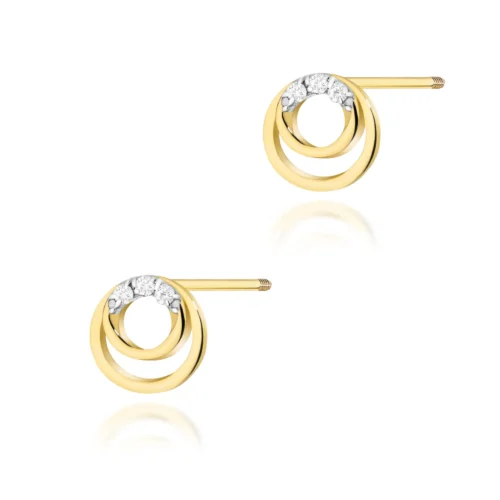 Cercei Aur cu Diamante Odile