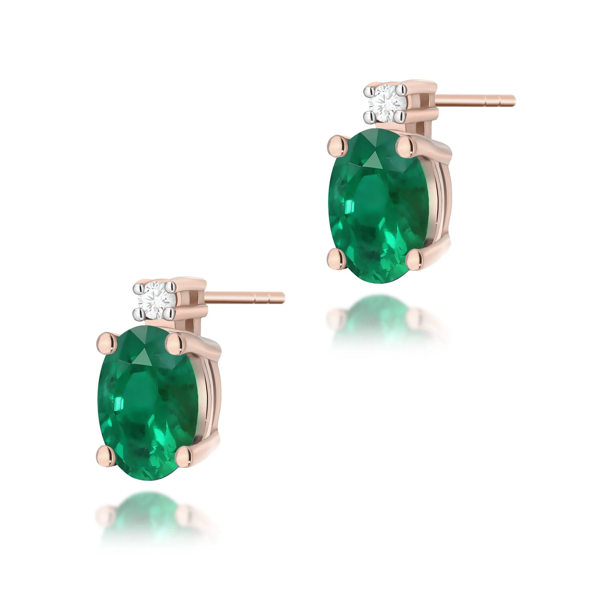 Cercei Aur cu Smarald si Diamant Lysiette 6 Cercei Aur cu Smarald si Diamant Lysiette - imagine 6