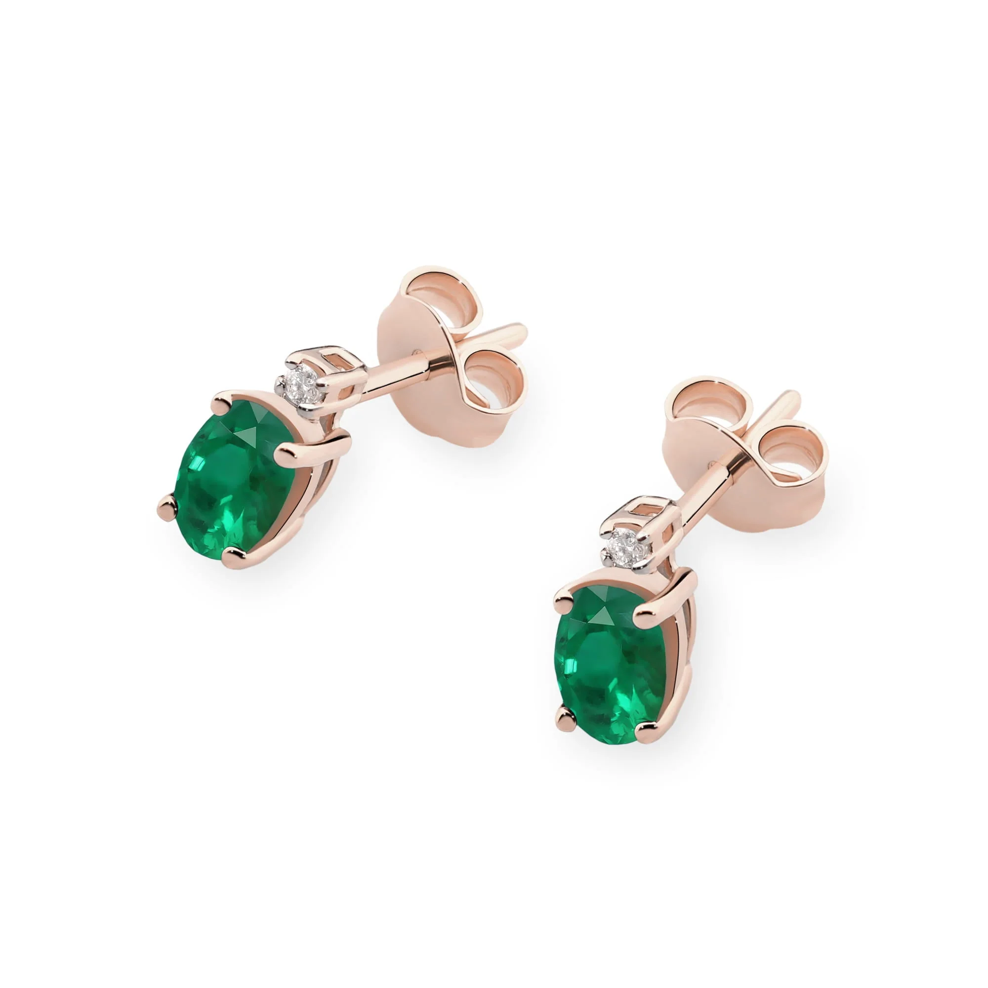 Cercei Aur cu Smarald si Diamant Lysiette 7 Cercei Aur cu Smarald si Diamant Lysiette - imagine 7