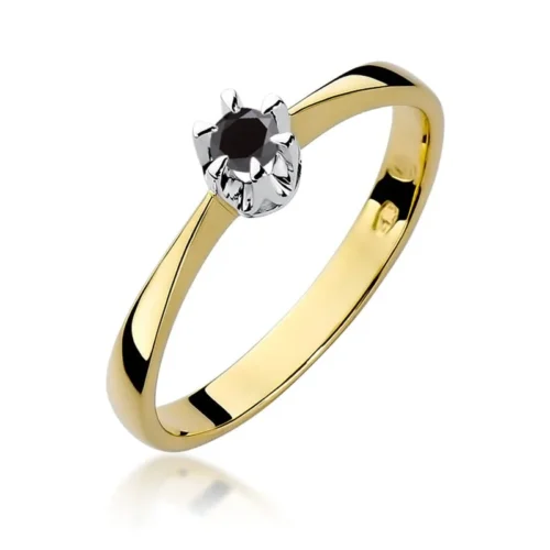 Inel Aur cu Diamant Negru Orireine
