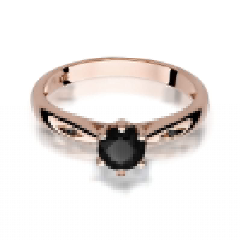 Inel Aur cu Diamant Negru Rabella 6 Inel Aur cu Diamant Negru Rabella - imagine 6