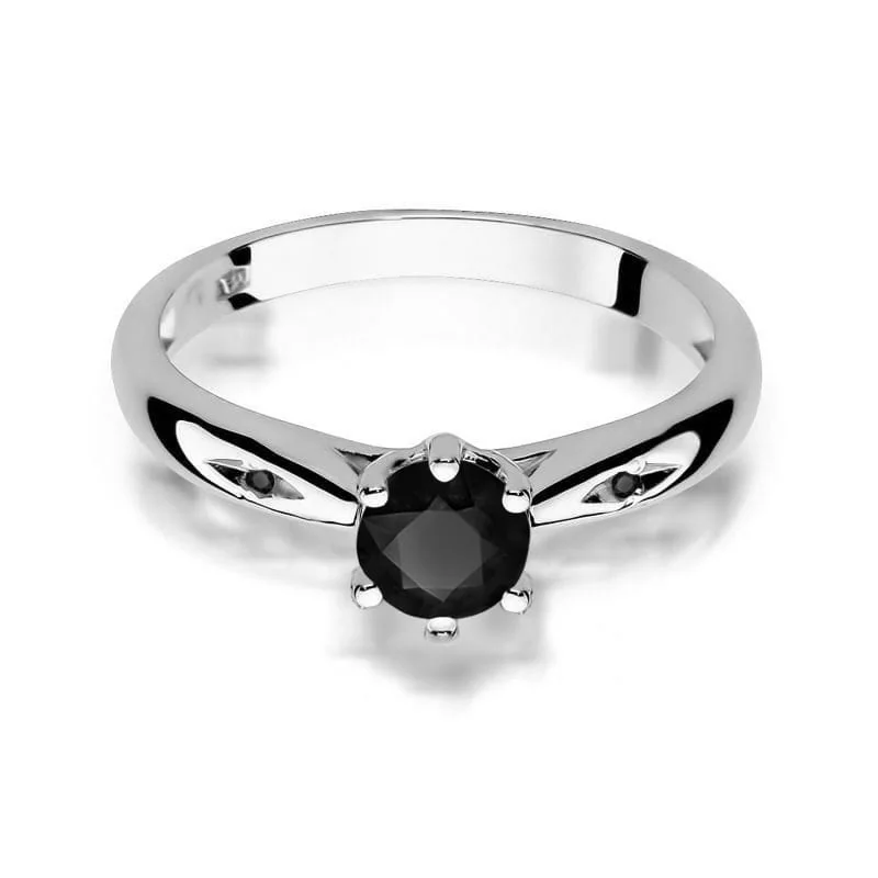 Inel Aur cu Diamant Negru Rabella 10 Inel Aur cu Diamant Negru Rabella - imagine 10