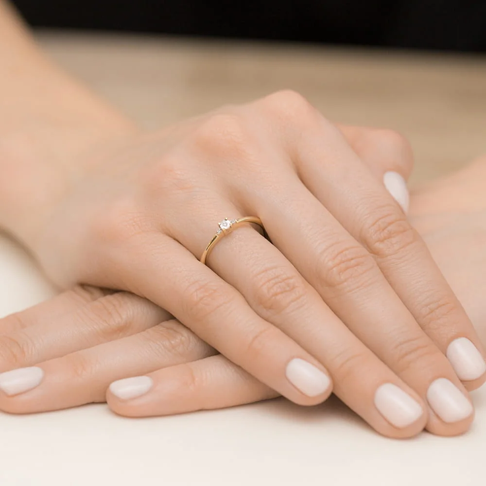 Inel Aur cu Diamante Firisa Opal 4 Inel Aur cu Diamante Firisa Opal - imagine 4