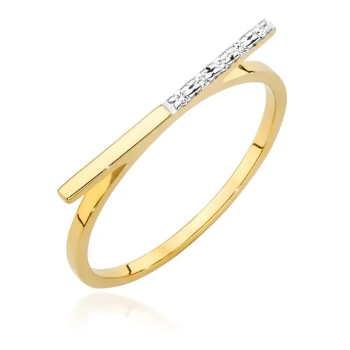 Inel Aur cu Diamante Henette Chic