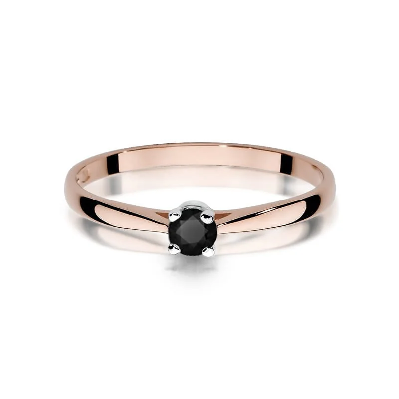 Inel Aur cu Diamante Negre Rarosa 10 Inel Aur cu Diamante Negre Rarosa - imagine 10