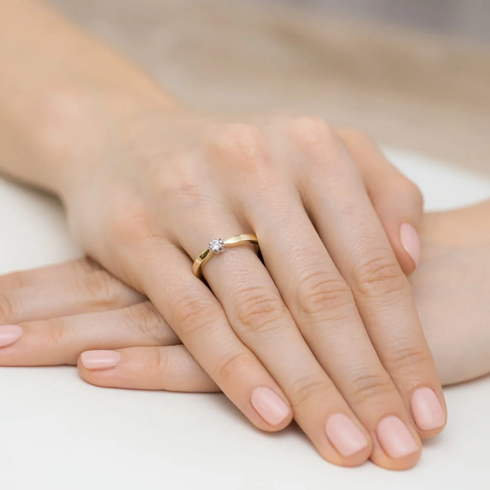Inel Aur cu Diamante Velvet Vintage Dawn - imagine 4
