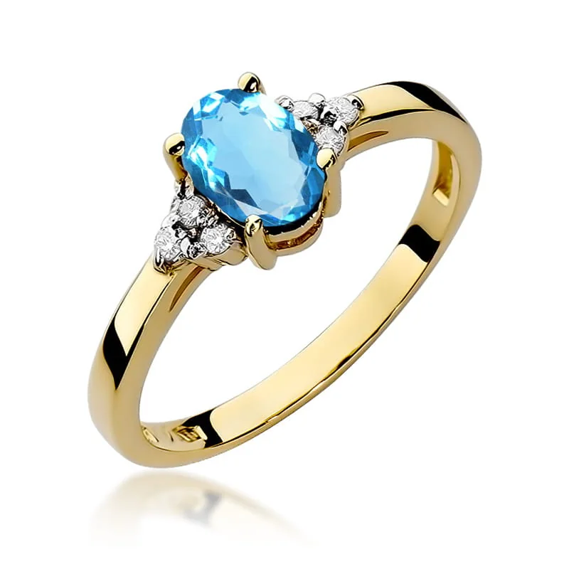 Inel Aur cu Topaz Briselle 1 Inel Aur cu Topaz Briselle