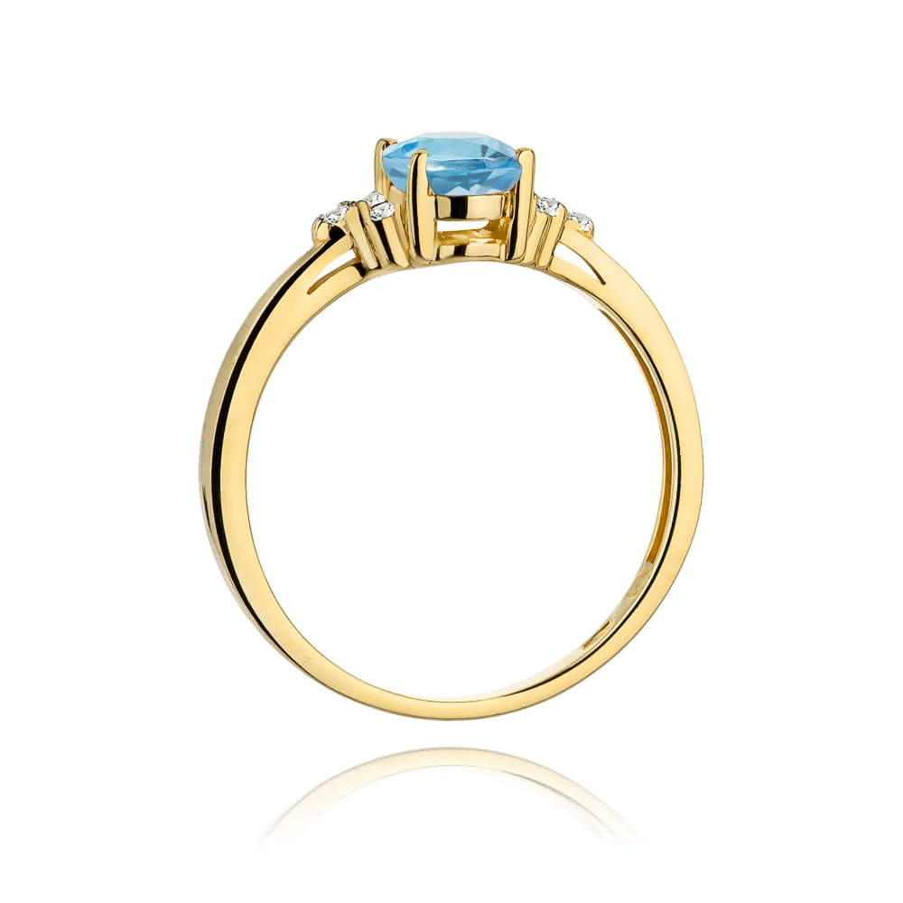 Inel Aur cu Topaz Briselle 3 Inel Aur cu Topaz Briselle - imagine 3