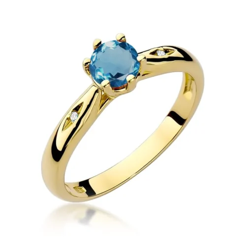 Inel Aur cu Topaz London Blue Namira