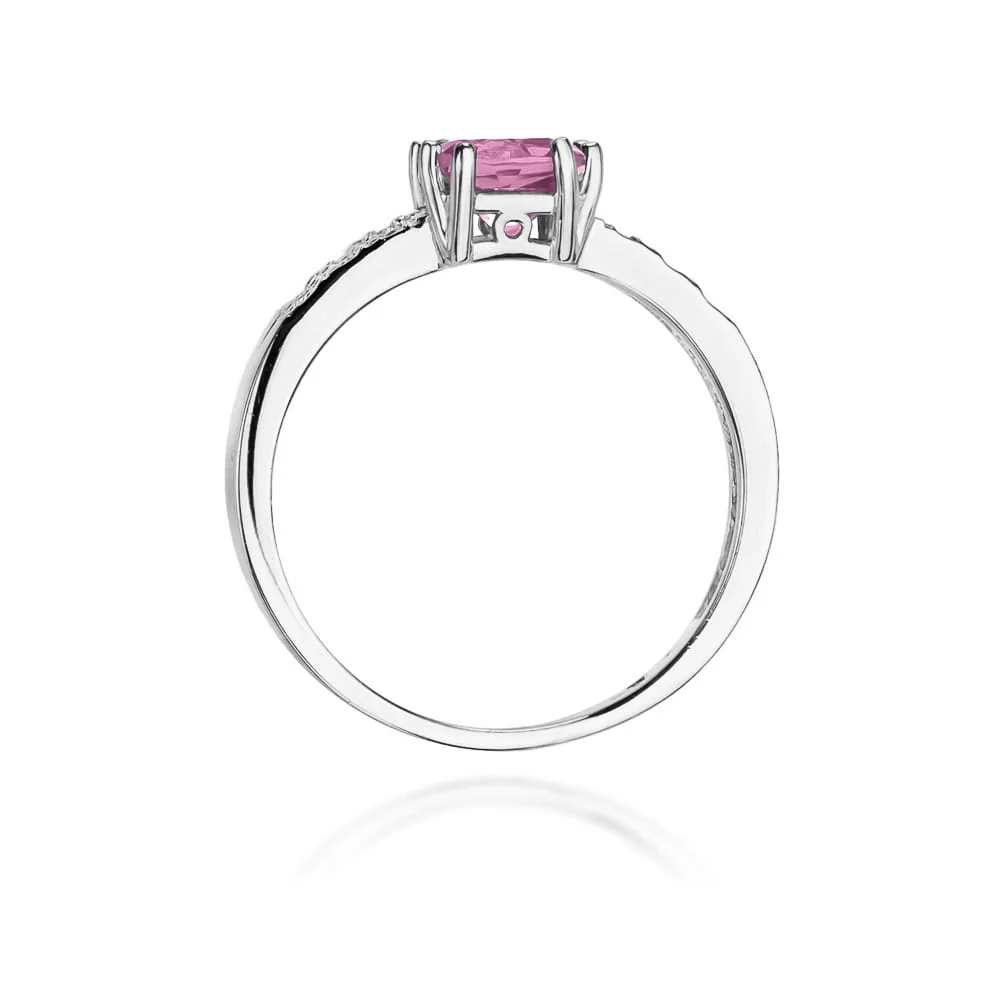 Inel Aur cu Topaz Roz Belselle 11 Inel Aur cu Topaz Roz Belselle - imagine 11