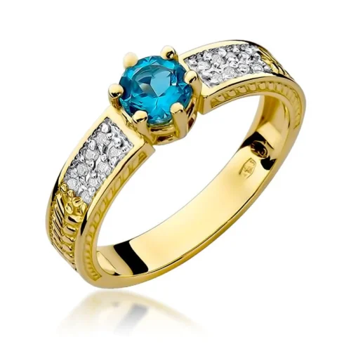 Inel Aur cu Topaz Zanette