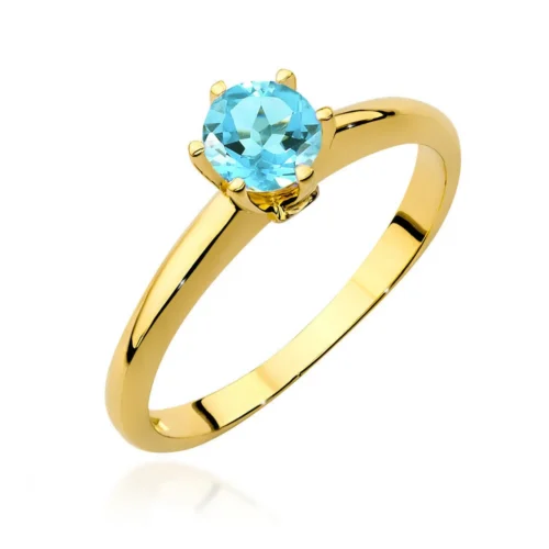 Inel Aur cu Topaz si Diamante Elcia