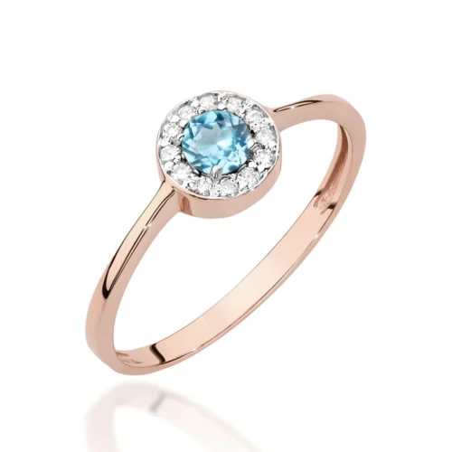 Inel Aur cu Topaz si Diamante Oririsa