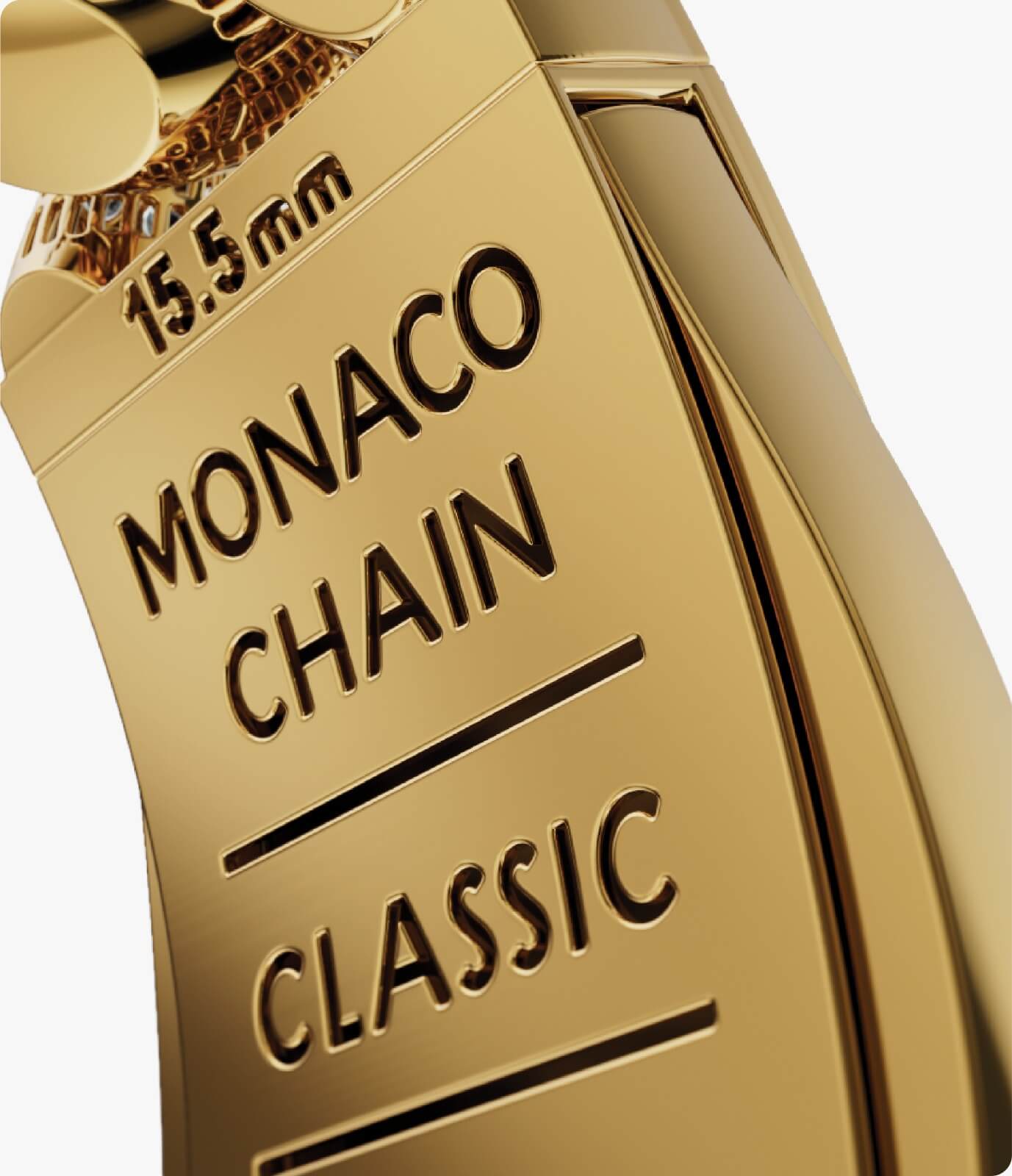 incuietoare cu dublu clic originala Monaco Chain, gravata latimea lantului