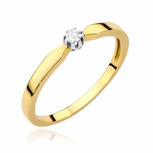 Inel Aur cu Diamant Luce Pura 0.04 ct