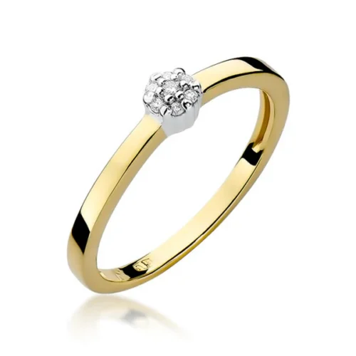 Inel Aur cu Diamant Glam Aura 0.04 ct