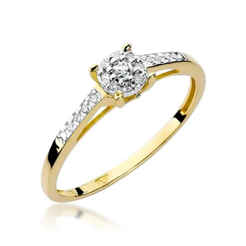Inel de Logodna cu Diamante Gioia Dor 0.12 ct