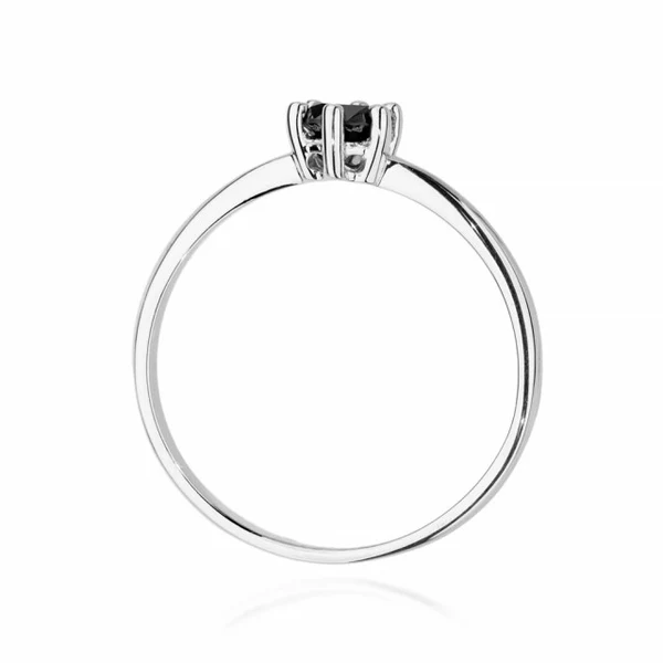 Inel Aur 14k cu Diamant Negru 0.30 ct Noir Star 6 Inel Aur 14k cu Diamant Negru 0.30 ct Noir Star - imagine 6