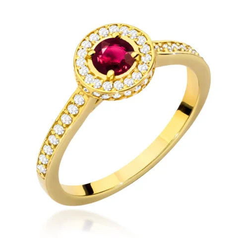 Inel Aur cu Rubin 0.35ct Red Infinity 0.35ct