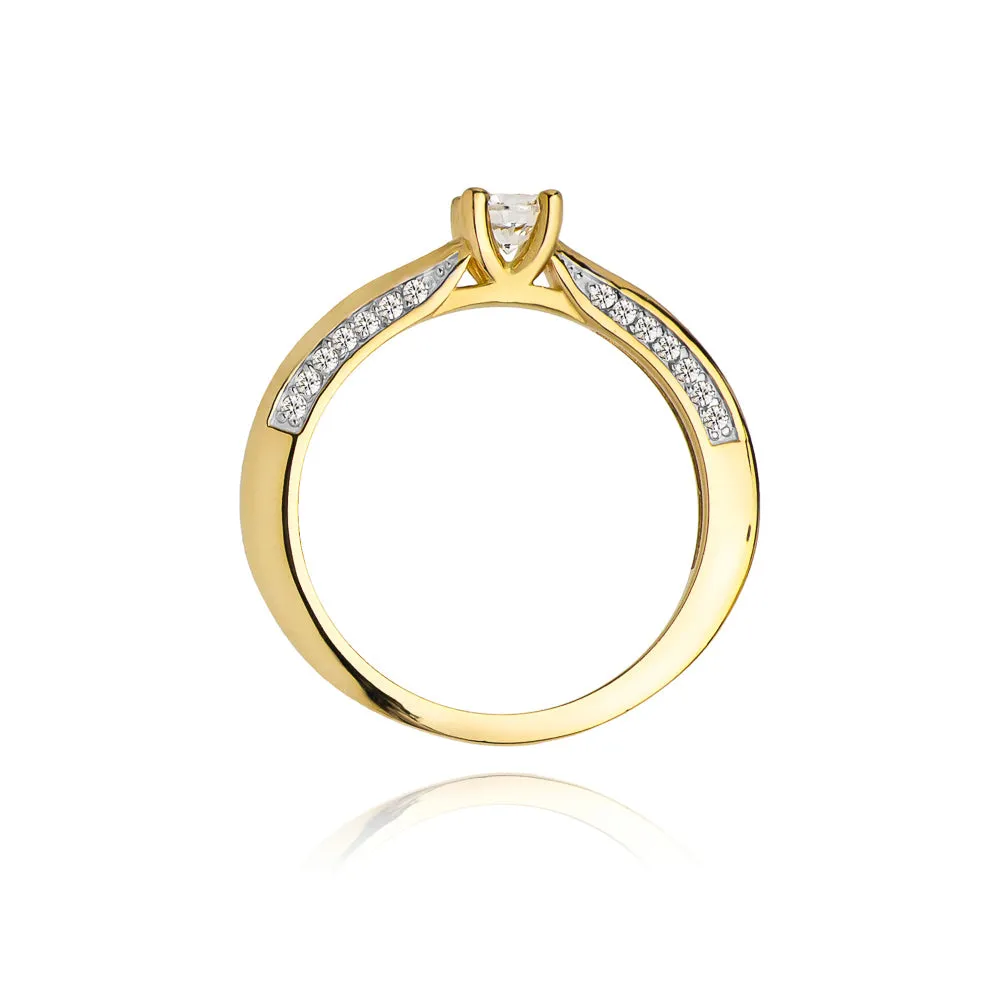Inel Aur cu Diamant Agatha 3 Inel Aur cu Diamant Agatha - imagine 3