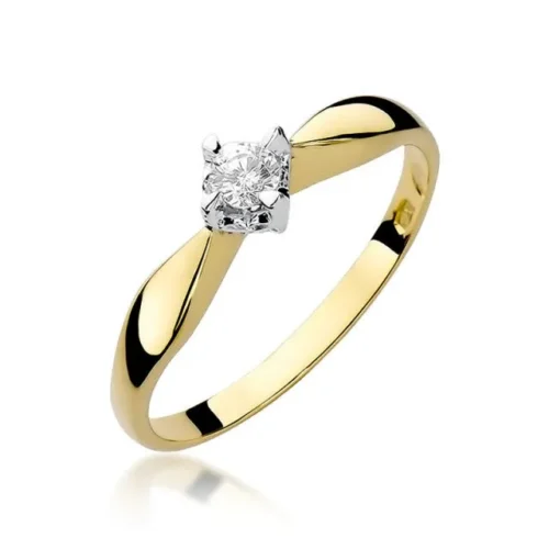 Inel Aur cu Diamant Carina