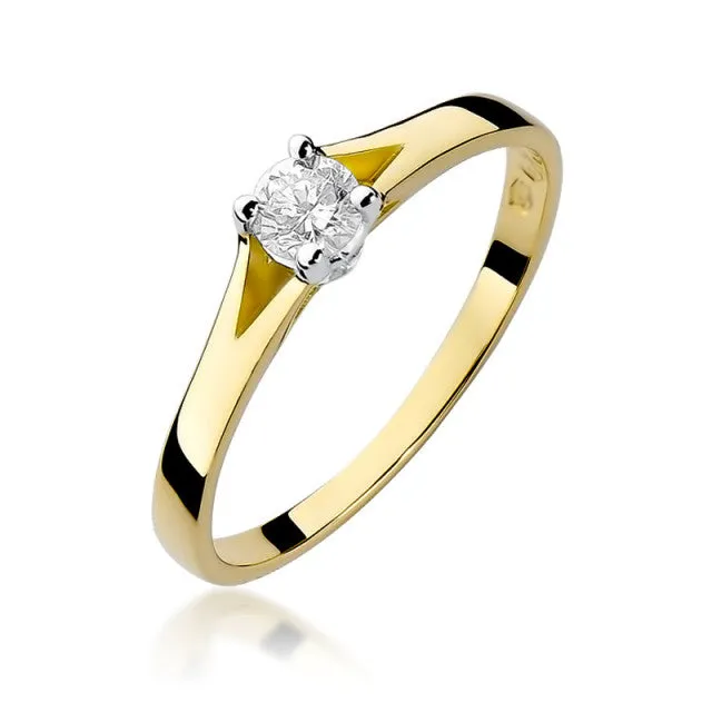 Inel Aur cu Diamant Esme 1 Inel Aur cu Diamant Esme