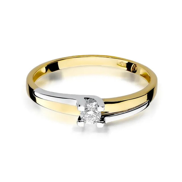 Inel Aur cu Diamant Eugenie 2 Inel Aur cu Diamant Eugenie - imagine 2