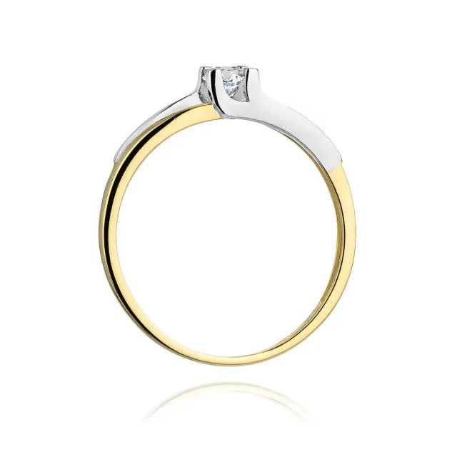 Inel Aur cu Diamant Eugenie 3 Inel Aur cu Diamant Eugenie - imagine 3