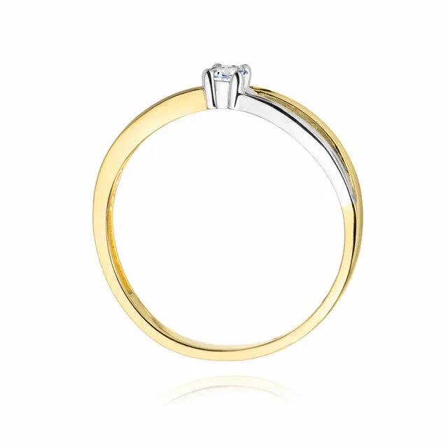 Inel Aur cu Diamant Eulalia 3 Inel Aur cu Diamant Eulalia - imagine 3