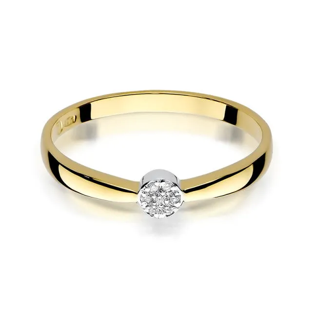 Inel Aur cu Diamant Gioia 2 Inel Aur cu Diamant Gioia - imagine 2