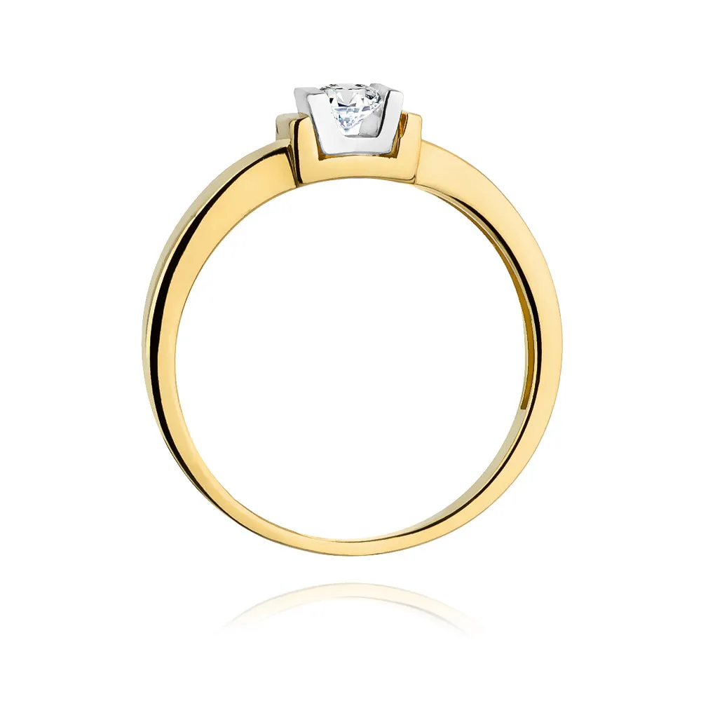 Inel Aur cu Diamant Graziella 3 Inel Aur cu Diamant Graziella - imagine 3