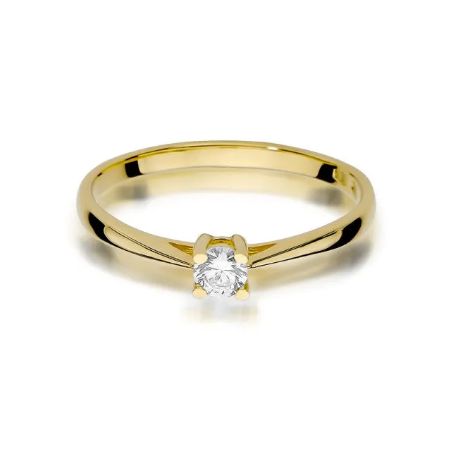 Inel Aur cu Diamant Honoria 2 Inel Aur cu Diamant Honoria - imagine 2