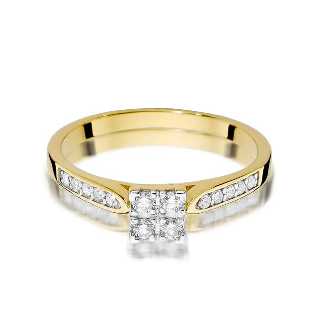 Inel Aur cu Diamant Laurence 2 Inel Aur cu Diamant Laurence - imagine 2