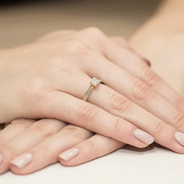Inel Aur cu Diamant Laurence 7 Inel Aur cu Diamant Laurence - imagine 7