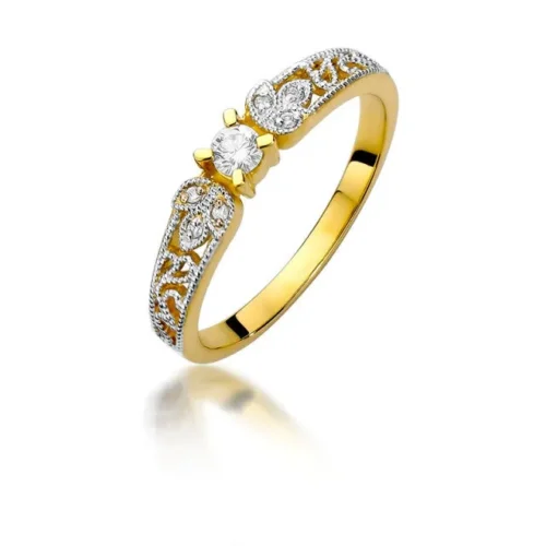 Inel Aur cu Diamant Leonie