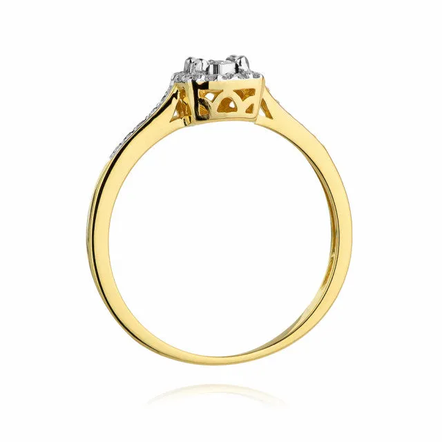 Inel Aur cu Diamant Madeleine 5 Inel Aur cu Diamant Madeleine - imagine 5