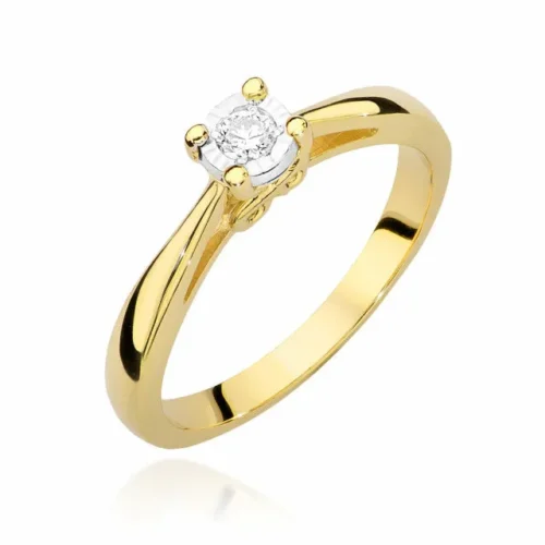 Inel Aur cu Diamant Margueritte