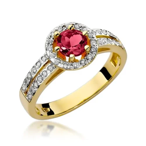 Inel Aur cu Rubin Red Desire