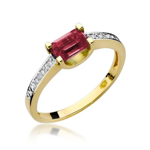Inel Aur cu Rubin Red Eternity