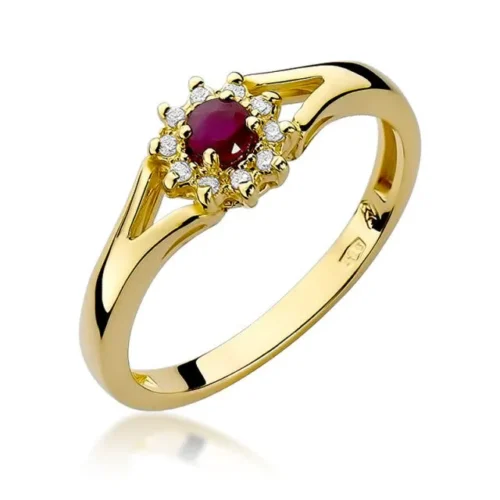 Inel Aur cu Rubin Red Passion