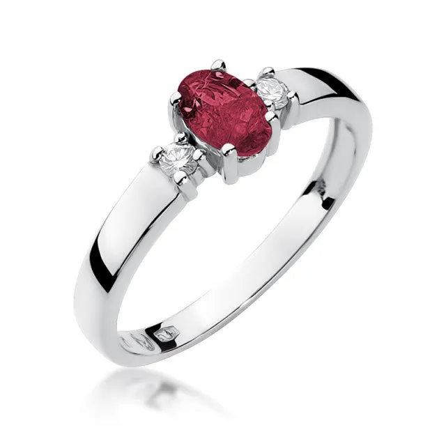 Inel Aur cu Rubin Red Velour 5 Inel Aur cu Rubin Red Velour - imagine 5