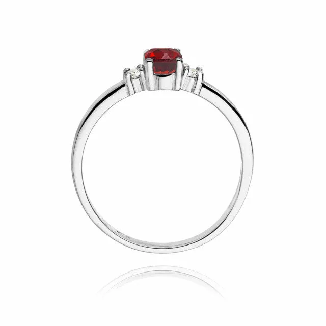 Inel Aur cu Rubin Red Velour 7 Inel Aur cu Rubin Red Velour - imagine 7