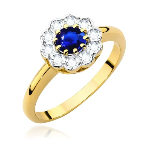 Inel Aur cu Safir Bellezza Blu