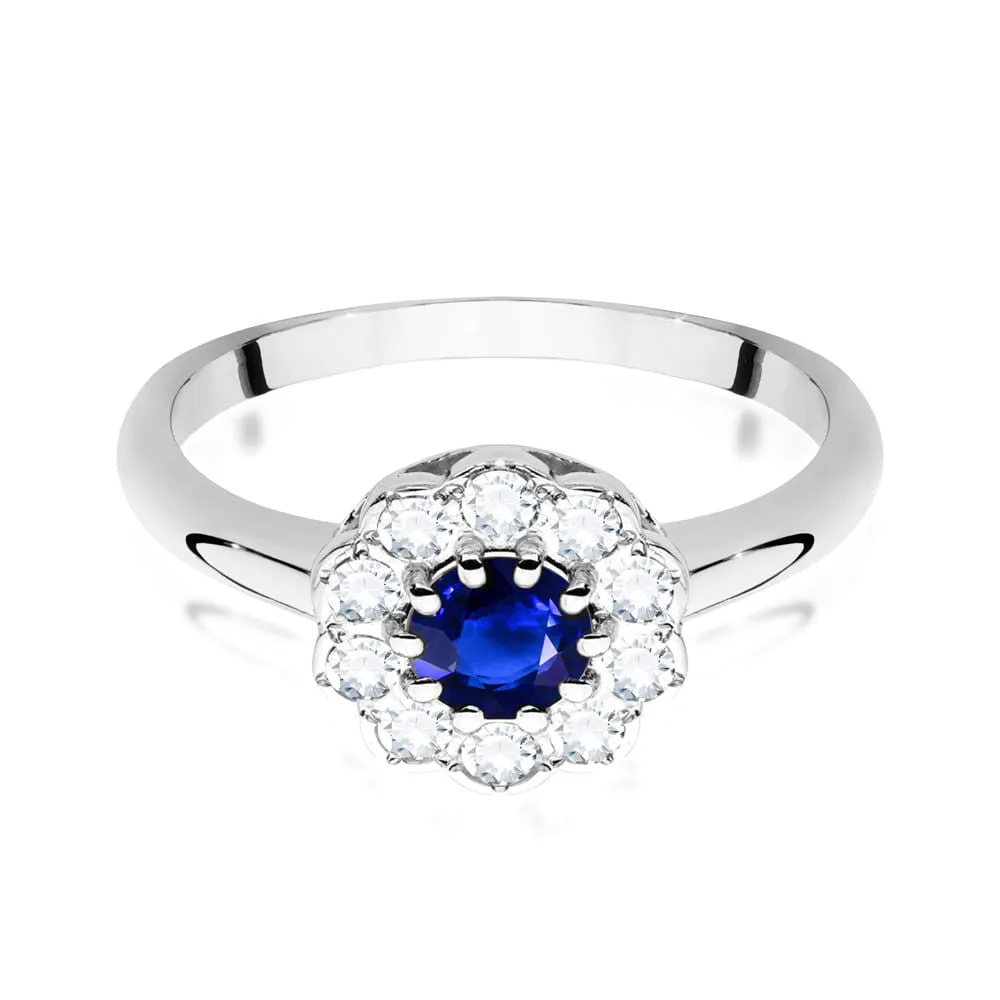 Inel Aur cu Safir Bellezza Blu 5 Inel Aur cu Safir Bellezza Blu - imagine 5