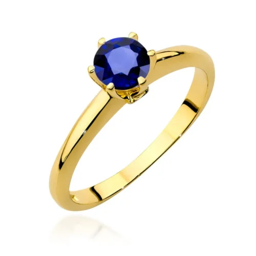 Inel Aur cu Safir si Diamante Blue Mirage