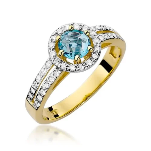 Inel Aur cu Topaz Violette