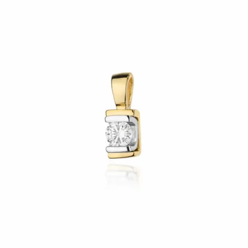 Pandantiv Aur cu Diamant Diamond Kiss