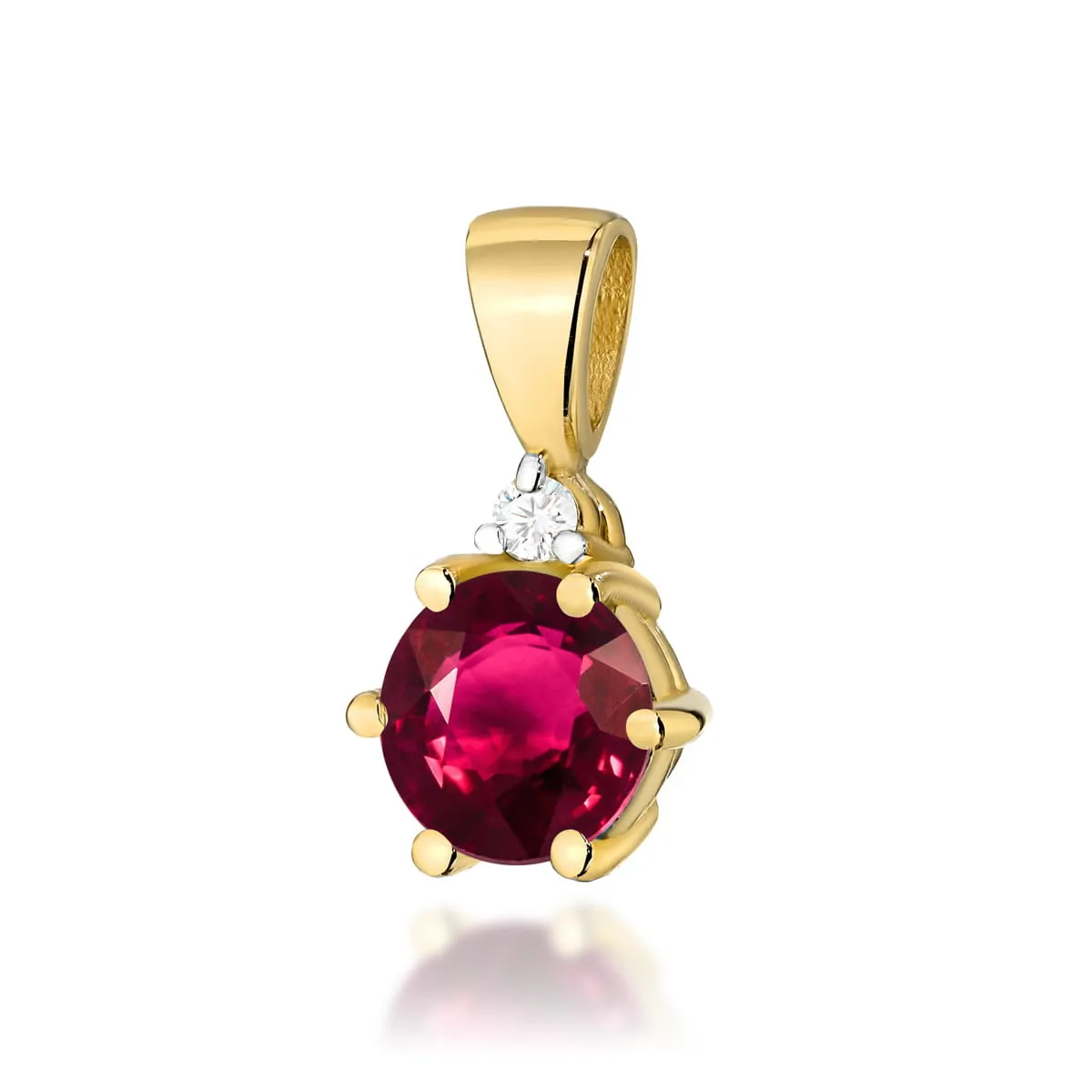 Pandantiv Aur cu Rubin Ruby Whisper 5 Pandantiv Aur cu Rubin Ruby Whisper - imagine 5